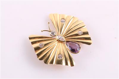 Amethyst Brosche "Schmetterling" - Jewellery and watches