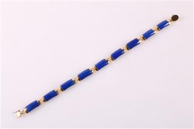 Behandelte Lapis Lazuli Armkette - Jewellery and watches