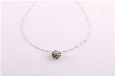Brillant Collier zus. ca. 0,90 ct - Jewellery and watches