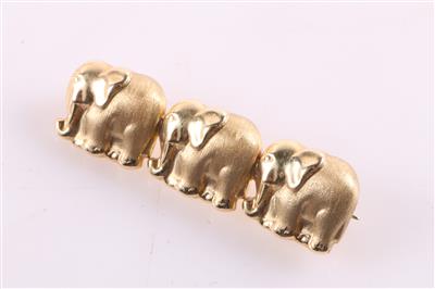 Brosche "3 Elefanten" - Jewellery and watches