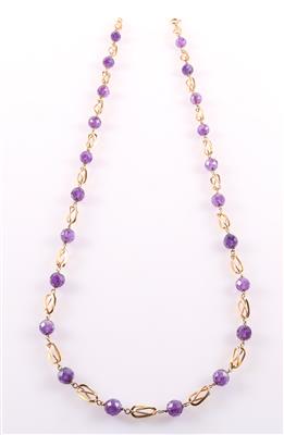 Amethystcollier - Schmuck und Uhren