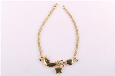 Brillantcollier "Sterne, Mond, Herz" - Schmuck und Uhren