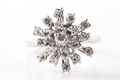 Brillant/Diamant Damenring zus. 0,75 ct (graviert) - Jewellery and watches