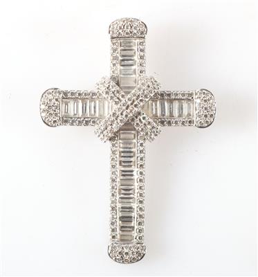 Brillant Diamant Kreuz zus. 2,94 (grav.) - Jewellery and watches