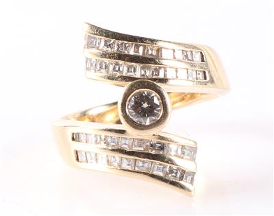 Brillant/Diamantring zus. ca. 0,75 ct - Gioielli e orologi