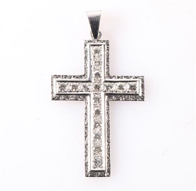 Brillant Kreuz zus. ca.1,10 ct - Klenoty a Hodinky