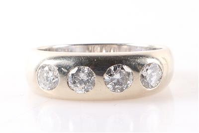 Brillantring zus. ca. 1,10 ct - Klenoty a Hodinky