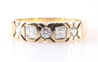 Diamant/Brillantring zus. ca. 0,45 ct - Jewellery and watches