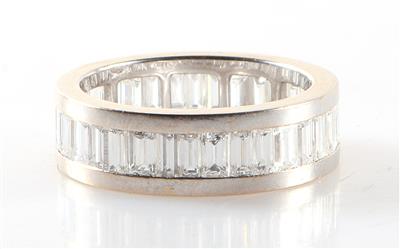 Diamant Memoryring zus. ca. 3,40 ct - Klenoty a Hodinky