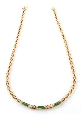 Smaragd Brillant Collier - Klenoty a Hodinky