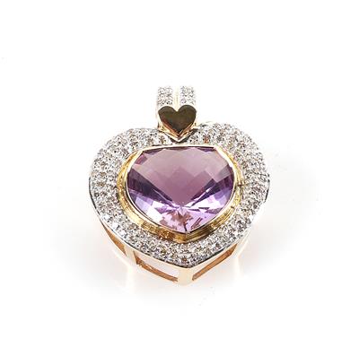 Diamant Amethystanhänger - Gioielli e orologi