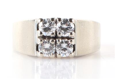 Brillant Ring zus. 0,71 ct (graviert) - Schmuck und Uhren