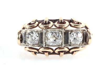 Diamant Damenring zus. ca. 0,85 ct - Gioielli e orologi