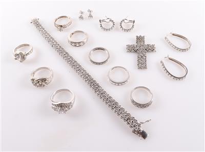 Konvolut Silberschmuck (16) - Silber- und Modeschmuck