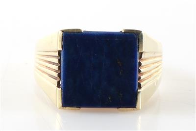 Behandelter Lapis Lazuli Herrenring - Jewellery and watches