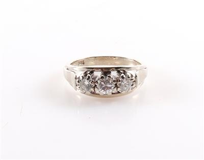 Brillant Damenring zus. 0,82 ct (grav.) - Jewellery and watches