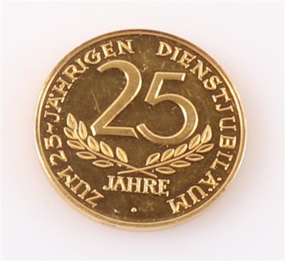 Medaille "Zum 25 jährigen Dienstjubiläum"/Der Betriebsrat - Schmuck und Uhren