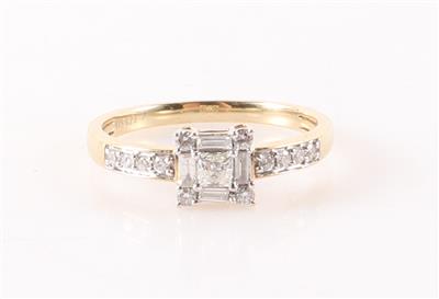 Brillant/Diamant Damenring zus. ca. 0,45 ct - Schmuck und Uhren