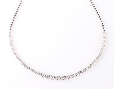 Brillant Collier zus. 2,70 ct (grav.) - Gioielli e orologi