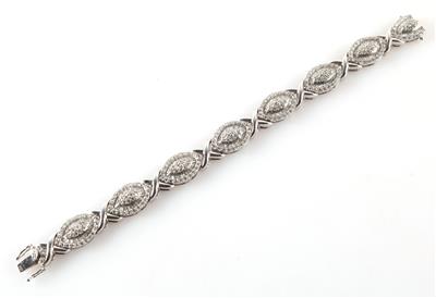 Brillant Diamantarmband zus. ca. 5,80 ct - Jewellery and watches