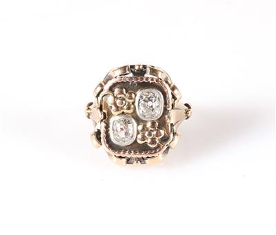 Diamant Damenring zus. ca. 0,65 ct - Jewellery and watches
