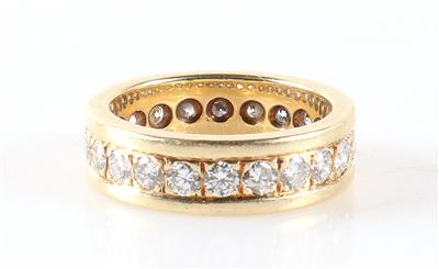 Brillant Memory Ring zus. ca. 1,50 ct - Klenoty a Hodinky