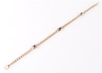 Diamant Saphir Armkette - Schmuck und Uhren