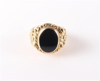 Onyx Herrenring - Schmuck und Uhren