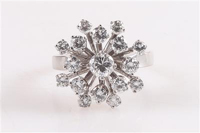 Brillant Damenring zus. ca. 1,15 ct - Klenoty a Hodinky