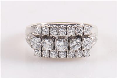 Brillant/Diamant Ring zus. ca. 1,40 ct - Jewellery and watches