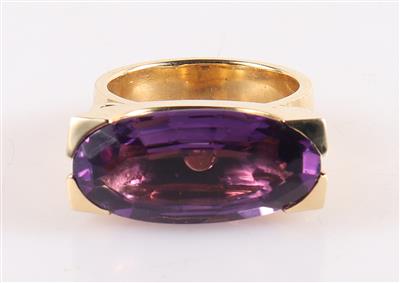 Moderner Amethyst Damenring - Weihnachtsauktion