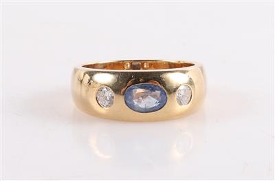 Brillant Saphirring zus.1,85 ct - Klenoty a Hodinky