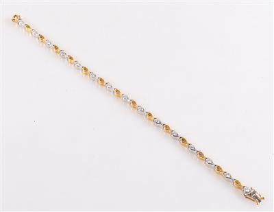 Brillantarmkette zus. ca. 1,00 ct - Jewellery and watches