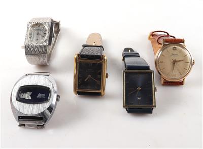 Konvolut Armbanduhren (5 Stück) - Šperky, hodinky a psací potřeby