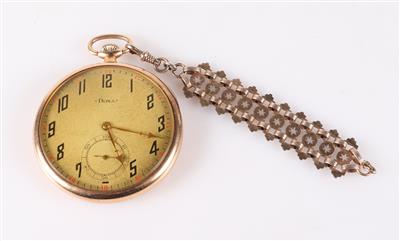 Doxa Taschenuhr mit Chatelaine - Schmuck und Uhren