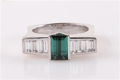Turmalin Diamant Damenring - Jewellery and watches