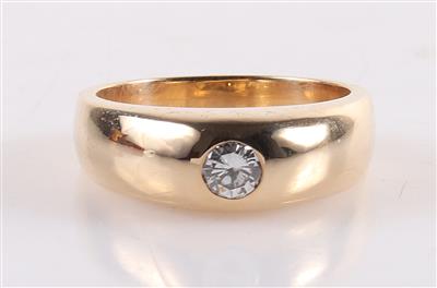 Brillant Ring 0,27 ct (grav.) - Schmuck und Uhren