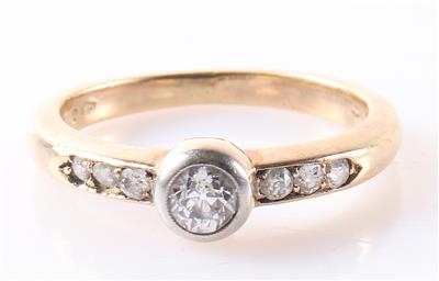 Diamant Damenring zus. ca. 0,45 ct - Gioielli e orologi