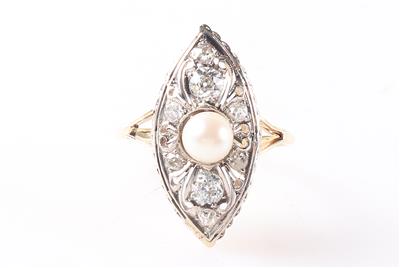 Diamant Damenring zus. ca. 0,55 ct - Jewellery and watches