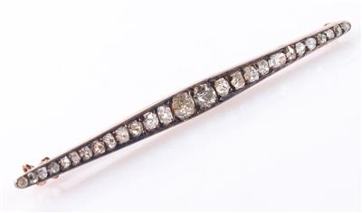Diamant Stabbrosche zus. ca. 1,85 ct - Jewellery and watches