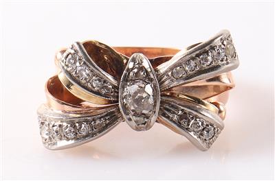 Diamant Damenring zus. ca. 0,55 ct "Masche" - Jewellery and watches