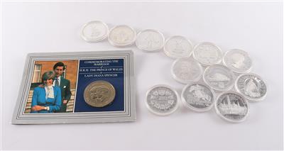 Sammlermünzen ATS 500,--/ 1 Münze 25 Pence (13) - Klenoty a Hodinky