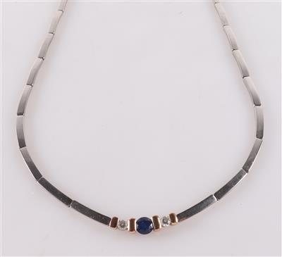 Saphir Brillant Collier - Klenoty a Hodinky