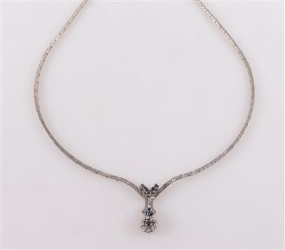 Saphir Diamant Collier - Klenoty a Hodinky