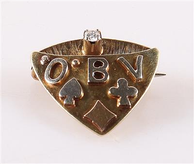 Brillant Anstecknadel "Ö B V" - Jewellery and watches