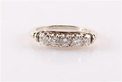 Brillant/Diamant Damenring zus. ca. 55 ct - Klenoty a Hodinky