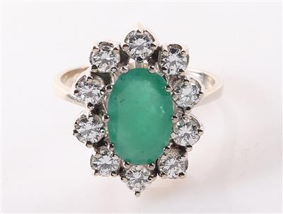 Smaragd Brillantdamenring - Jewellery and watches