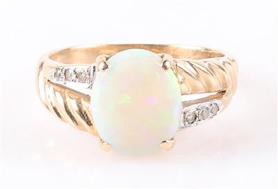 Opal Brillant Damenring - Schmuck und Uhren