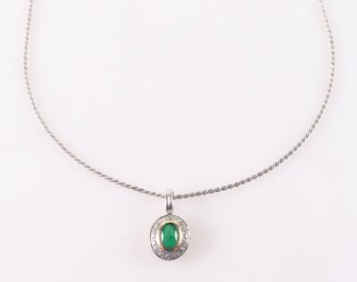 Smaragd Brillant Anhänger - Šperky a hodinky