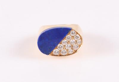 A. E. Köchert Brillant Lapis Lazuli (beh.) Ring - Podzimní aukce, šperky a hodinky